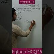 Shorts Python MCQ 16 Python Pythonmcq Pythonprogramming Pythontutorial Python3