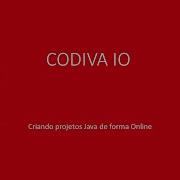 CODIVA IO CRIANDO PROJETOS JAVA ONLINE