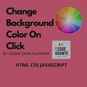 Change Background Color On Click HTML CSS And Javascript