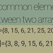 Find Common Elements Between Two Arrays