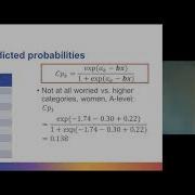 Ordinal Regression Part 2 Multiple Ordinal Regression