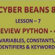 VARIABLES CONSTANTS IDENTIFIERS KEYWORDS CLASS 8 COMPUTER SCIENCE LESSON 7 REVIEW PYTHON