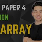 Python 1D Array A Level Computer Science 9618 Paper 4