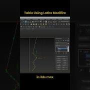How To Create A Table Using The Lathe Modifier In 3ds Max Quick Tutorial 3dsmax