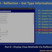 C Reflection Assembly Info Part 8 Get Class Methods C Advanced 218