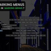 Python Scripts On Marking Menus In Maya