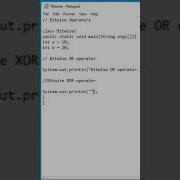 Bitwise Operator Java Program Short Java Shorts Ytshorts Viral Javaprogramming Javaprogram