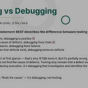 Testing Vs Debugging ISTQB Foundation Exam Prep