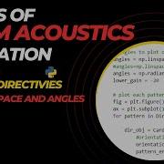 Plotting Directivities Numpy Linspace And Angles Basics Of Room Acoustics Simulation