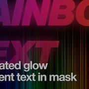 How To Create Glowing Rainbow Gradient Text Mask In VSDC Pro