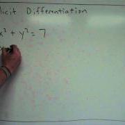 Implicit Differentiation Ex 1