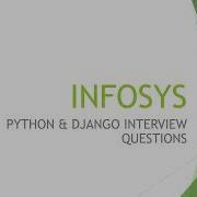 Infosys Python DJango Interview Questions Django Python