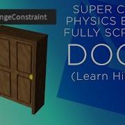 Создание двери с физическим законом с помощью HingeConstraints Учебник Roblox Studio