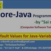 76 Default Values Of Java Variables Java Variables Instance Vars Static Vars Local Vars