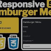 How To Build Responsive Hamburger Menu Using FontAwesome HTML CSS JS