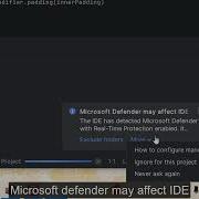Microsoft Defender May Affect IDE Android Studio Solution
