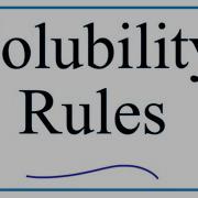 Solubility Rules Explanation Practice