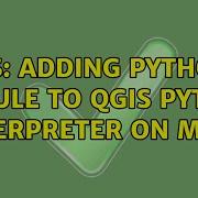 GIS Adding Python Module To QGIS Python Interpreter On Mac