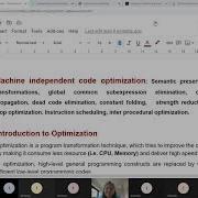 Machine Independent Code Optimization