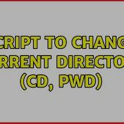 Unix Linux Script To Change Current Directory Cd Pwd 9 Solutions