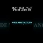 Neon Text Hover Effect Using Css Shorts Short Viral Web