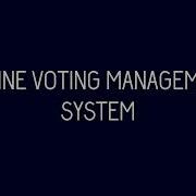 Online Voting Management System Using Django Python Framework