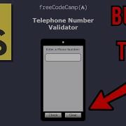 FreeCodeCamp Telephone Number Validator Project Tutorial Walkthrough