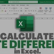 Date Difference In Excel Using The DATEDIF Function