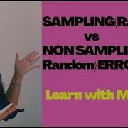 Sampling Random Vs Non Sampling Non Random Error Systematic Error Bias PSM Tutorials Neetpg Fmge