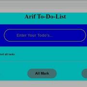 To Do List Coding Ninja Skill Test Project