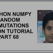 Python NumPy Random Permutations Shuffling Arrays Generating Permutation Of Arrays Tutorial 68