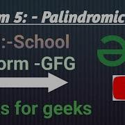 Palindromic Array Java GFG Get All Languages Code In Description