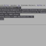 How To Get Pixels In Visual Basic 2008