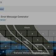 How Make You Error Message Generator