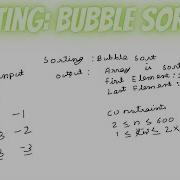Sorting Bubble Sort Hackerrank Java