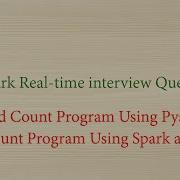 Pyspark Real Time Interview Questions Word Count Program Using Pyspark
