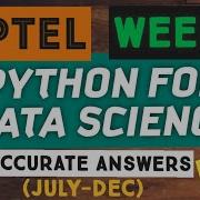 Python For Data Science WEEK 3 Quiz Assignment Answers 2020 NPTEL SKumarEdu