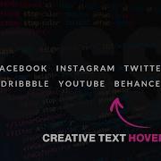 CSS Creative Text Hover Effects Split Text On Hover Pure CSS