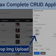 PHP Ajax CRUD Application With Bootstrap 5 Datatables Library Drag Drop Image Upload
