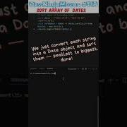 Sort Dates In Ascending Order In One Line Dev Ninja Moves 118 Javascript Shorts Coding