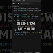 Membuat AI Chatbot Di Python