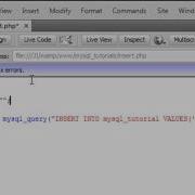 PHP Mysql Inserting Data Into A Database