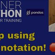 Don T Use Dot Notation In Pandas