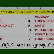 12 Most Important Excel Formula Can Make YOU Excel Expert In Tamil