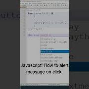 Call JavaScript Function OnClick Of Button Button OnClick JavaScript Javascript Shorts