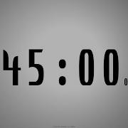 45 Minutes COUNTDOWN TIMER With Voice Announcement Every Minute