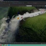 Cryengine 12 создание водопада волны на воде отражение в воде Creating Waterfall уроки