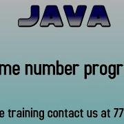 Prime Number Program In Java In Hindi