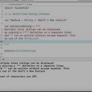New Feature In Swift 4 Multiline String Part 3