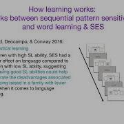 AcqOfLang1 Statistical Learning Word Learning